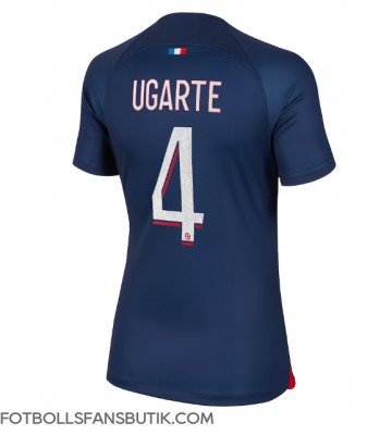 Paris Saint-Germain Manuel Ugarte #4 Replika Hemmatröja Damer 2023-24 Kortärmad